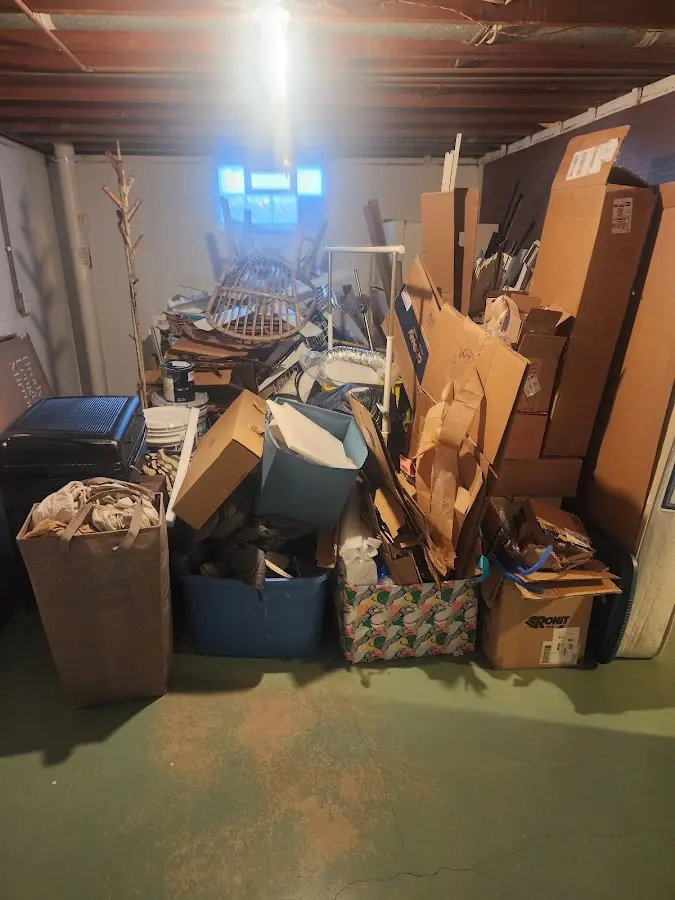 Roll-off dumpster container at job site for 4 Yard Dumpster Rental in Tulare